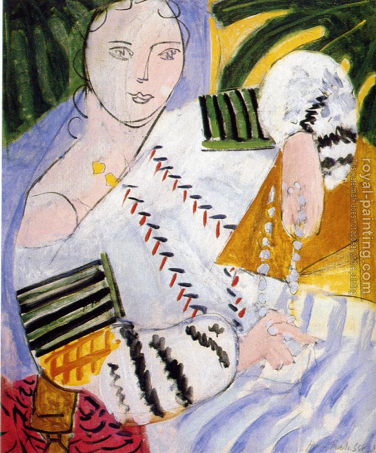 Henri Emile Benoit Matisse : the rumanian blouse with green sleeves